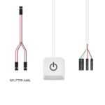 Naponski Power ON/OFF prekidac JWD beli - Slika 3