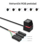 Naponski Power ON/OFF prekidac JWD crni - Slika 2