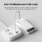 Power bank Prenosiva baterija Fantech T1 10000mAh QC, PD, 22.5W crni - Slika 4