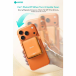 Power bank prenosiva baterija magnetic Coteci iH-145 3u1 narandzasta - Slika 3