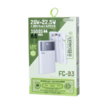 Power bank prenosiva baterija REMAX FC-03 20W+22.5W 10000mAh bela - Slika 2
