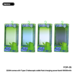 Power bank prenosiva baterija REMAX FCP-25 Fast Charging 22.5W(teleskopski kabl) Type-C 10000mAh plavi - Slika 4