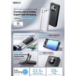 Power bank prenosiva baterija REMAX RPP-38 Fast Charging 20+22.5W 20000mAh crni - Slika 2