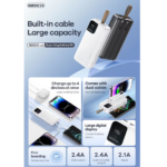 Power bank prenosiva baterja REMAX Rellaen RPP-659 2.4A Fast Charging 30000mAh crna - Slika 2