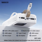Power bank prenosiva baterja REMAX Rellaen RPP-659 2.4A Fast Charging 30000mAh crna - Slika 3
