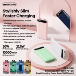Power bank prenosiva baterija REMAX Bole Series RPP-520 PD20W+QC22.5W Fast Charging 10000mAh beli - Slika 2