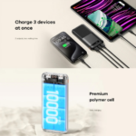 Power bank prenosiva baterija REMAX Piloteer Series RPP-71 20W+22.5W Fast Charging 10000mAh beli - Slika 5