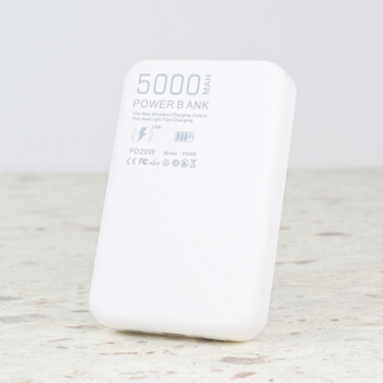 Power bank prenosiva baterija Magsafe Oxpower PD W5 5000mAh bela