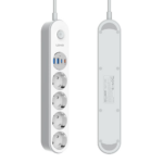 Produzni kabl LDNIO SE1-C 2500W EU, 4 uticnice 2xUSB 12W, 2xPD 20W beli 2m - Slika 2