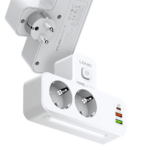 Produzni kabl LDNIO SE2337 2500W (lopov) EU 2 uticnice + 2xUSB QC3.0 18W, PD 20W beli - Slika 2