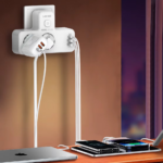 Produzni kabl LDNIO SE2337 2500W (lopov) EU 2 uticnice + 2xUSB QC3.0 18W, PD 20W beli - Slika 5