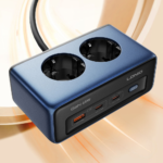 Produzni kabl LDNIO SE3, 2 uticnice, USB, 2xPD, 5u1, GAN, 45W total power - Slika 3