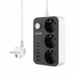 Produzni kabl LDNIO SE3631C 3 uticnice 3xUSB 3xPD beli 2m