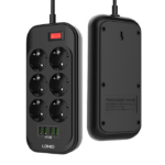 Produzni kabl LDNIO SE6403 6 uticnica 4xUSB 2.0m - Slika 2