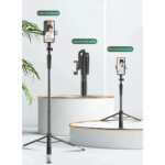 Selfie stick A66 + tripod crni - Slika 5