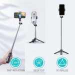 Selfie stick + tripod Pluginn PI-01 crni - Slika 2