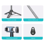 Selfie stick + tripod Pluginn PI-01 crni - Slika 3
