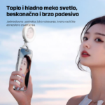 Selfie LED svetlo magnetic crno - Slika 5