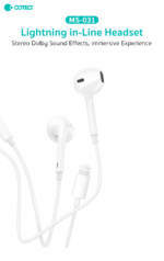 Slusalice Coteci MS-031 za iPhone lightning bele - Slika 2