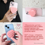 Stiker za mobilni telefon Magnetic Heart crni - Slika 5