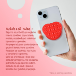 Stiker za mobilni telefon Magnetic Heart pink - Slika 3