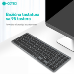 Tastatura Coteci 84007 siva - Slika 2