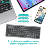 Tastatura Coteci 84007 siva - Slika 3