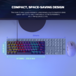 Tastatura Mehanicka Gaming Fantech MK211 RGB Atom61 crna (red switch) - Slika 5