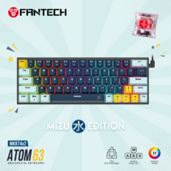 Tastatura Mehanicka Gaming Fantech MK874 RGB Atom 63 Navy (Red switch)