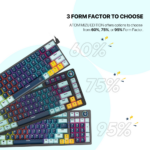 Tastatura Mehanicka Gaming Fantech MK874 RGB Atom 63 Navy (Red switch) - Slika 2
