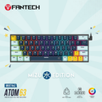 Tastatura Mehanicka Gaming Fantech MK874V2 RGB Atom 63 Mizu Navy (rosie switch) - Slika 2