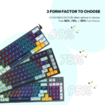 Tastatura Mehanicka Gaming Fantech MK875 RGB Atom 81 Navy (rosie switch) - Slika 4