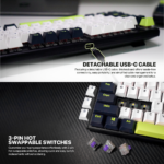 Tastatura Mehanicka Gaming Fantech MK878S RGB Atom 104S Mori plava (taro switch) - Slika 5