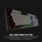 Tastatura Mehanicka Gaming Fantech MK886 RGB Atom siva (Blue switch) - Slika 2