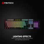 Tastatura Mehanicka Gaming Fantech MK886 RGB Atom siva (Blue switch) - Slika 4