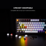 Tastatura Mehanicka Gaming Fantech MK890 RGB Atom MK96 SkyBlue (Rosie switch) - Slika 5