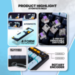 Tastatura Mehanicka Gaming Fantech MK893S RGB Atom 107S MIZU Blue (Rosie switch) - Slika 3