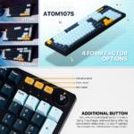 Tastatura Mehanicka Gaming Fantech MK893S RGB Atom 107S MIZU Blue (Rosie switch) - Slika 5