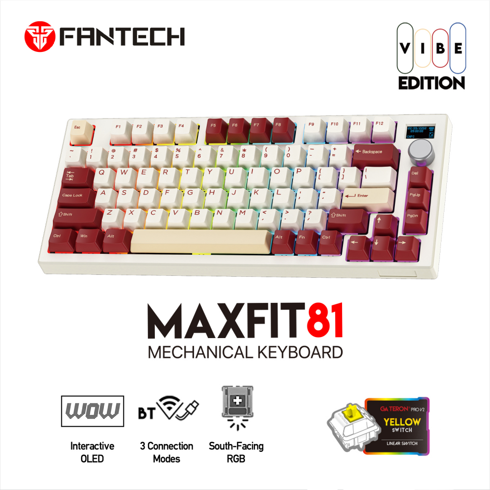 tastatura-mehanicka-gaming-fantech-mk910-rgb-vibe-maxfit-81-royal-prince-wireless-yellow-switch-205785-315834.png Tastatura Mehanicka Gaming Fantech MK910 RGB Vibe Maxfit 81 Royal Prince Wireless (Yellow switch) - Slika 1