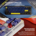 Tastatura Mehanicka Gaming Fantech MK911 RGB Vibe Maxfit 70 Epic Greyscale Wireless (Yellow switch) - Slika 4