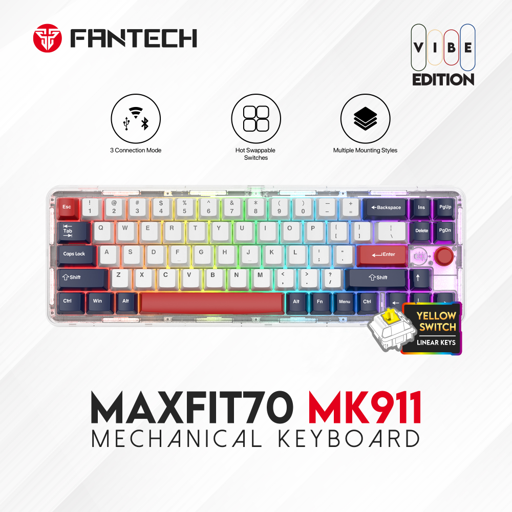 tastatura-mehanicka-gaming-fantech-mk911-rgb-vibe-maxfit-70-london-tour-wireless-yellow-switch-205788-315872.png Tastatura Mehanicka Gaming Fantech MK911 RGB Vibe Maxfit 70 London Tour Wireless (Yellow switch) - Slika 1
