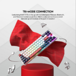 Tastatura Mehanicka Gaming Fantech MK911 RGB Vibe Maxfit 70 London Tour Wireless (Yellow switch) - Slika 5