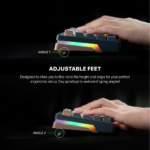 Tastatura Mehanicka Gaming Fantech MK912 RGB Atom PRO63 Wireless Saturn (blue switch) - Slika 3