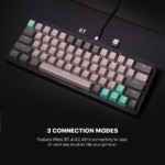 Tastatura Mehanicka Gaming Fantech MK912 RGB Atom PRO63 Wireless Saturn (blue switch) - Slika 4