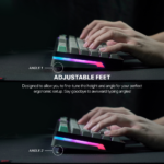 Tastatura Mehanicka Gaming Fantech MK913 RGB Atom PRO83 Wireless Saturn (blue switch) - Slika 3