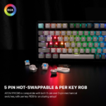 Tastatura Mehanicka Gaming Fantech MK914 RGB Atom PRO96 Wireless Mercury (blue switch) - Slika 5