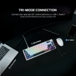 Tastatura Mehanicka Gaming Fantech MK919 Atom PRO66 siva (Blue switch) - Slika 3