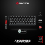 Tastatura Wired Magnetic Gaming Fantech MK811 RGB Atom HE68 crna (emerald switch) - Slika 2
