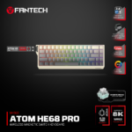 Tastatura Wired Magnetic Gaming Fantech MK922 Atom HE68 Pro Retro bez (emerald switch) - Slika 3
