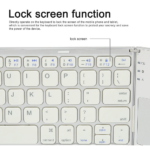 Tastatura Wireless sa touchpadom rasklopiva bela - Slika 5